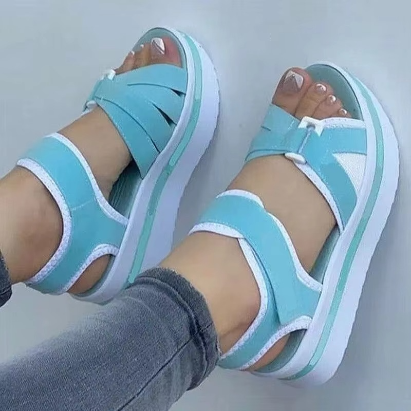 New Woman Fashion Casual Sandals Heeled Shoes Female Footwear Wedges Shoes