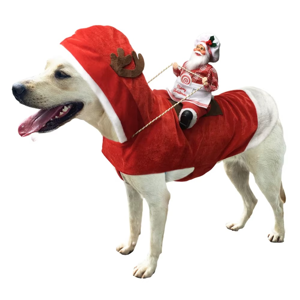 Internet celebrity big dog clothes christmas new year sweater autumn winter clothes small and medium pet teddy corgibi panda pup