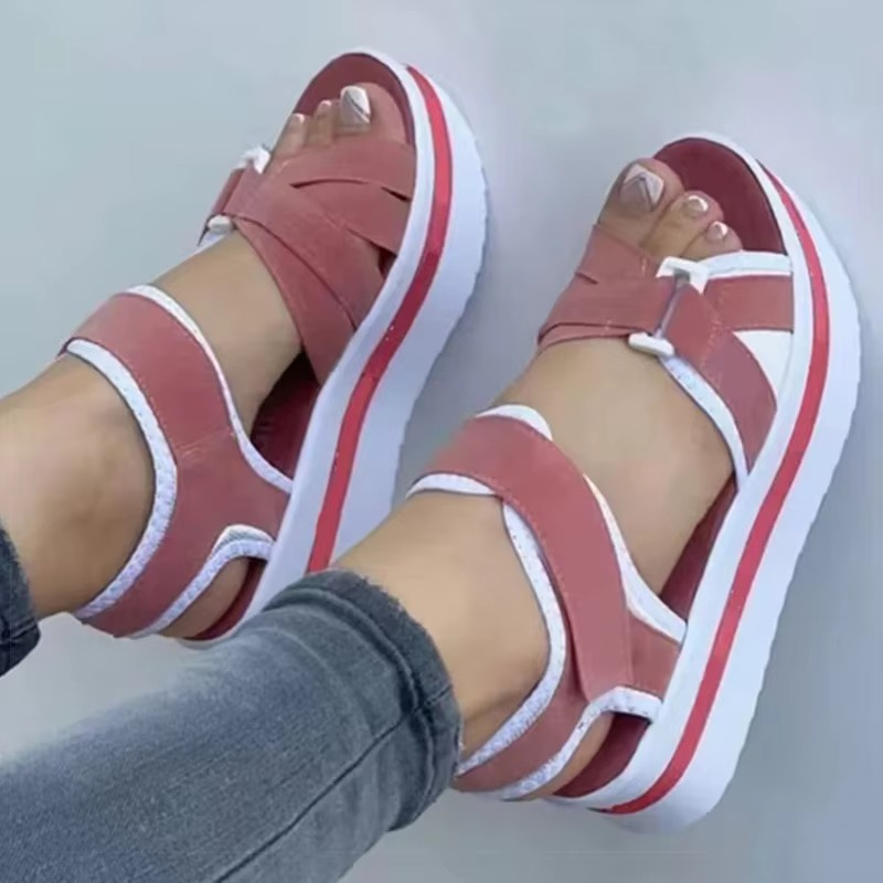New Woman Fashion Casual Sandals Heeled Shoes Female Footwear Wedges Shoes