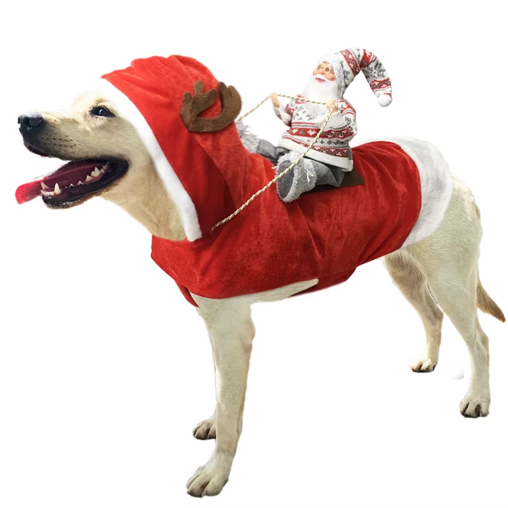 Internet celebrity big dog clothes christmas new year sweater autumn winter clothes small and medium pet teddy corgibi panda pup